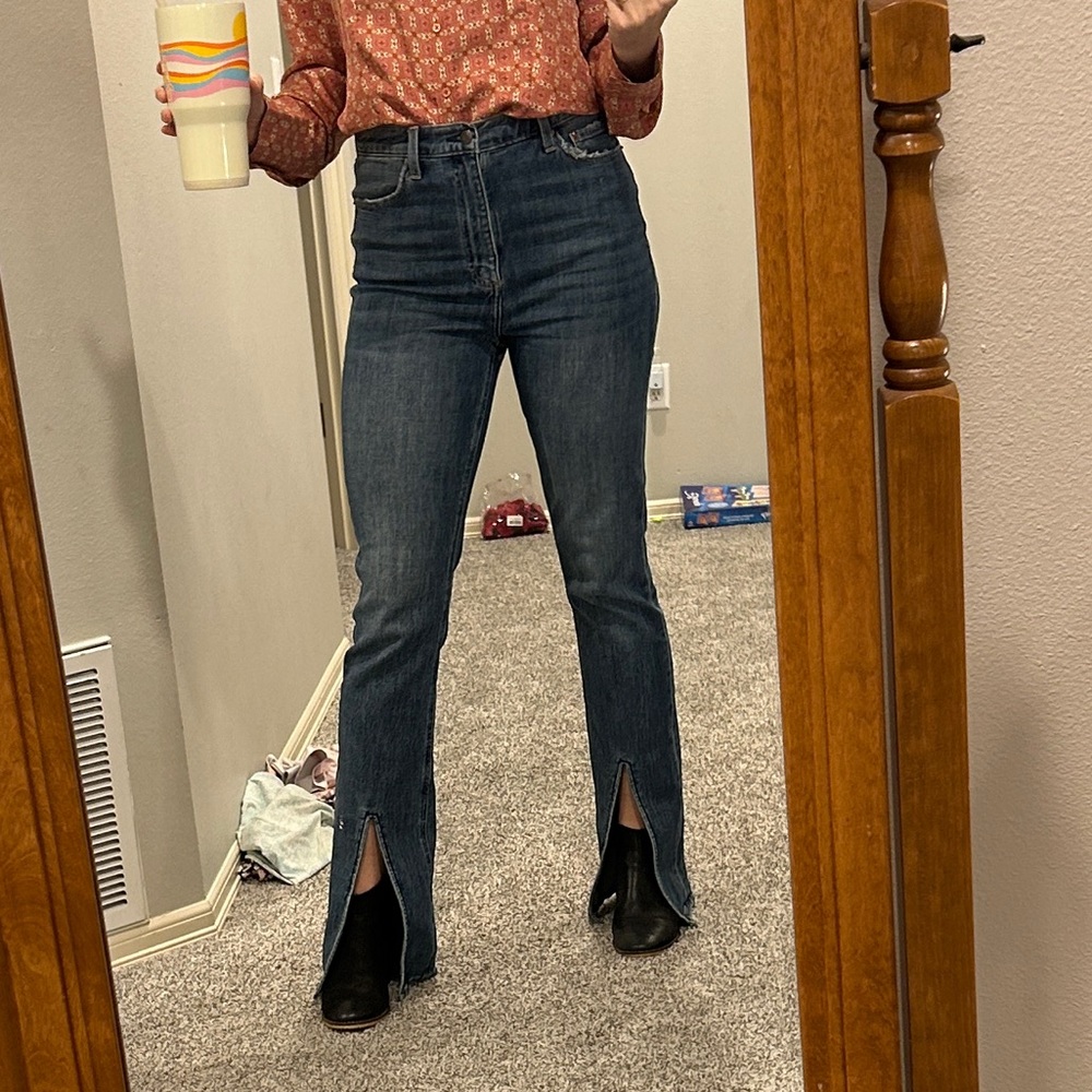 Pistola High Rise Slim Flare Slit Jeans